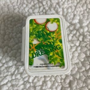 Vintage Fisher Price Pretend Food McDonald’s Salad Dressing  Container